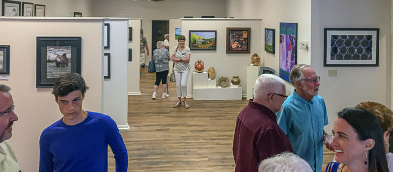Gallery XII hosts opening receptions for new exhibitions during Final Friday each month. Upcoming exhibits include: paintings by Tom Montgomery with ceramics by Dan Gegen on display until Oct. 23, and  photography by John Ellert with fiber and enamel by Susan DeWit from Oct. 26 to Nov. 27.
